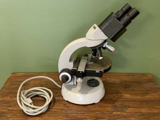 Vintage Carl Zeiss West Germany Microscope 4 Objectives