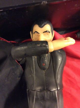 VINTAGE DRACULA WITH COFFIN FUNSTUF FIGURE RARE 1979 ANI - FORMS GLOW IN THE DARK 2