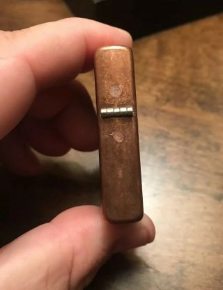 Rare Vintage Solid Copper Zippo Lighter C 03 6
