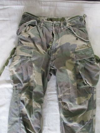 Abercrombie Fitch Vintage Type A - 1 Green Camouflage Military Cargo Pants 32l
