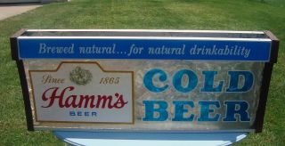 Vintage Hamms Beer Sign Cold Beer Brewed Natural For Drinkability