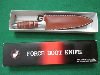 Vtg Valor Miami Usa 407 Commando Fixed Dagger Boot Knife Japan