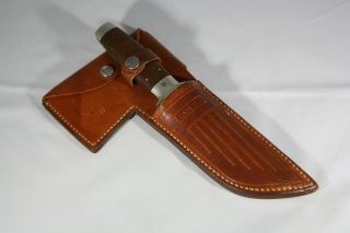 Vintage Case Xx Knife - Hatchet Ruler Combo With Leather Sheath