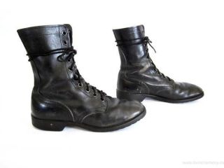 Us Military Vintage Ro - Search Black Polished Leather Engineer Boots Various Size