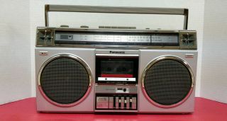Panasonic Boombox Am - Fm Stereo Radio Vintage Ghetto Blaster Cassette Rx - 4975