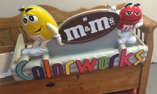 M&m Color Store Display Great Shape.  Rare