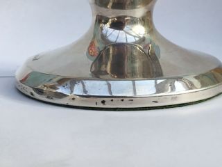 George V Silver Capstan Inkwell.  Hallmarked Birmingham 1919. 5