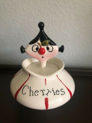 Vintage Cherries Holt Howard Pixieware Jar