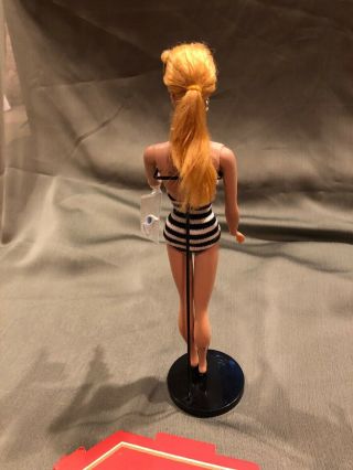Vintage Blonde 4 Ponytail Barbie Doll Rare Circle Stand Ex 5
