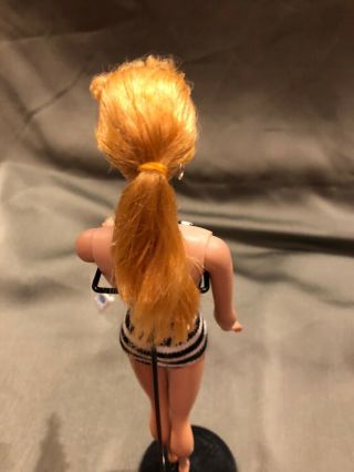 Vintage Blonde 4 Ponytail Barbie Doll Rare Circle Stand Ex 6