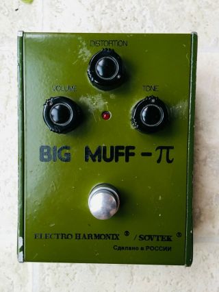 Vintage Green Electro - Harmonix Sovtek Big Muff Pi Guitar Pedal
