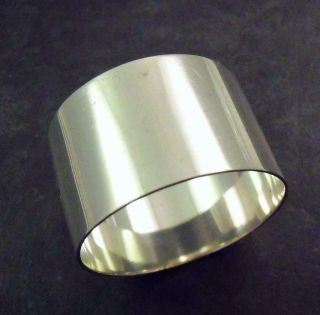 Antique Solid Sterling Silver Plain Art Deco Napkin Ring Atkin Bros 1909