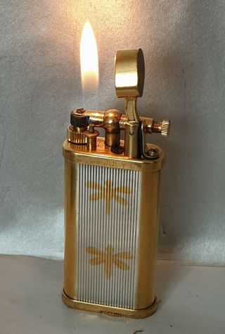 Vintage Gold And Silver Plated Dunhill Unique Lighter