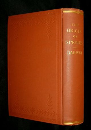 1895 Rare Book - CHARLES DARWIN ORIGIN OF SPECIES - Natural Selection 2 Vols in1 3