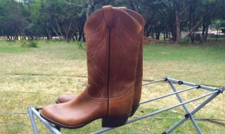 Vintage Oil Tanned Tony Lama Boots 10 1/2 Ee ///never Worn