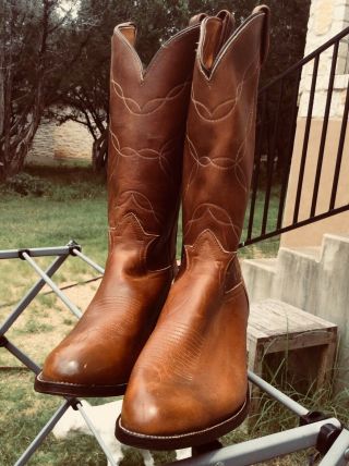 Vintage Oil Tanned Tony Lama Boots 10 1/2 EE ///NEVER WORN 2