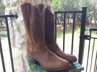Vintage Oil Tanned Tony Lama Boots 10 1/2 EE ///NEVER WORN 4