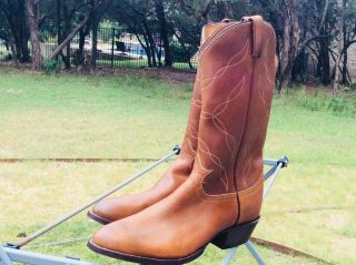 Vintage Oil Tanned Tony Lama Boots 10 1/2 EE ///NEVER WORN 6