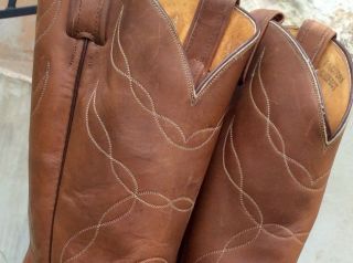 Vintage Oil Tanned Tony Lama Boots 10 1/2 EE ///NEVER WORN 8