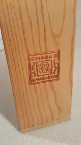 Vintage NAPA Valley Box Co.  Wood Cassette Holder 100 Slot Wall Mount or Table 3