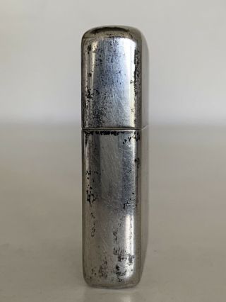 Vintage STERLING SILVER Zippo Lighter “Charlie” Full Size old estate item 3