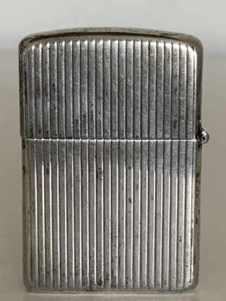 Vintage STERLING SILVER Zippo Lighter “Charlie” Full Size old estate item 7