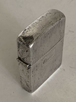 Vintage STERLING SILVER Zippo Lighter “Charlie” Full Size old estate item 8