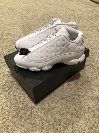 Air Jordan 13 Golf Shoes Xiii Size 11.  5 All White Rare