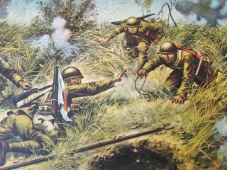 Wwii Japanese War Painting,  4 Correspondents