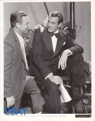 Director Henry Hathaway Gary Cooper Vintage Photo Now And Forever Candid On Set