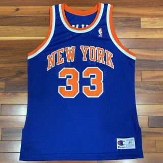 Vintage Authentic Patrick Ewing York Knicks Champion Jersey 44