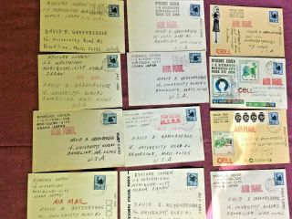 Ryosuke Cohen 21 Postcards Mail Art artist circa 1978 - 80s RARE 6
