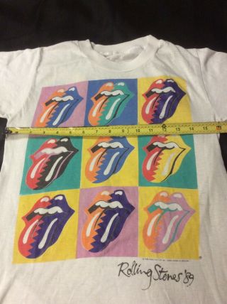 Vintage Rolling Stones 1989 Steel Wheels Tour Concert T S 8