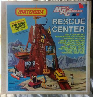 Vintage 1975 Matchbox Mobile Action Command Rescue Center Never Assembled