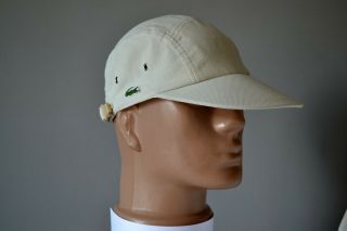 Rare Mens Lacoste Vintage 5 Panel Cap Hat Size 1 France 80 - 90` 8