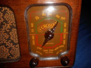 Vintage 1940 ' s Crosley Wood Tube Radio.  Rare Model 506 2