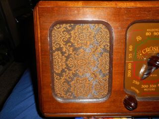 Vintage 1940 ' s Crosley Wood Tube Radio.  Rare Model 506 5
