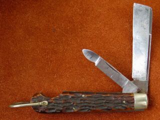 Vintage Antique Folding Pocket Knife Camillus Wwi Us Navy Sailor Issue 1914 - 1918