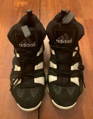 Vintage Adidas Crazy 8 Eight Retro Rare Black/white Men Size 7.  5 Basketball