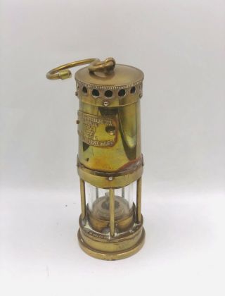 Vintage E.  Thomas & Williams Ltd.  Brass Cambrian Miners Lamp Lantern Mining. 2