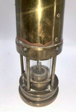 Vintage E.  Thomas & Williams Ltd.  Brass Cambrian Miners Lamp Lantern Mining. 8