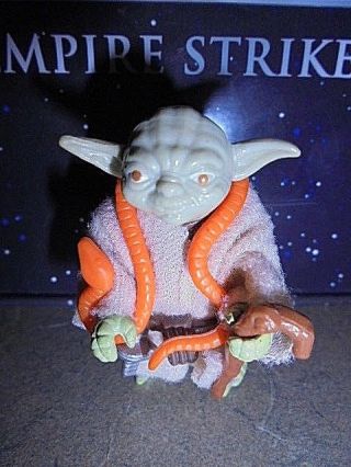 Yoda Orange Snake Complete&authentic Vintage Star Wars Esb Kenner 1980 Afa Ready