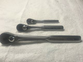 Vintage Craftsman Ratchets 1/4 3/8 1/2 =v= And - V - Tear Drop