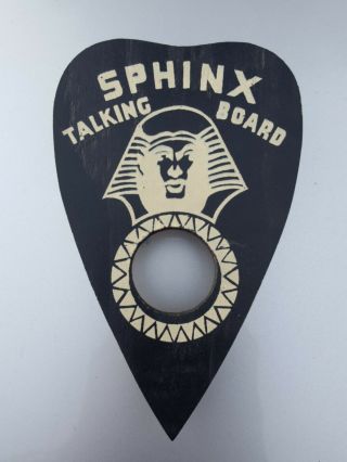 Vintage Sphinx Talking Board Wooden Planchette Ouija