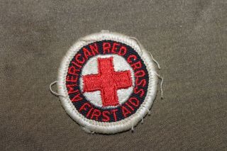 Ww2 American Red Cross First Aid Overseas Hat Patch