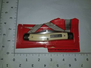 Sears Craftsman Vintage Three Blade Folding Pocket Knife 95044 In Package Usa