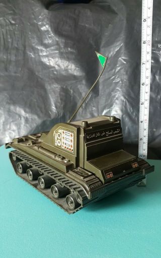 Vintage Tank Japan J Toy Junior Product Military Battery Operated Rare