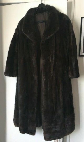 Vintage Women’s Real Mink Fur Coat Jacket Glamour Fashion