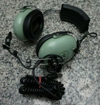 Vtg David Clark H10 - 76 Aviation Noise Cancelling Headset Cleaned