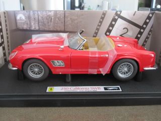 1:18 Hot Wheels Elite Ferrari 250 California Swb Ferris Bueller Red Rare